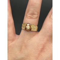 Ladies 9ct Yellow Gold Cameo Ring