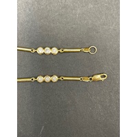 Ladies 9ct Yellow Gold Fancy Link Bracelet