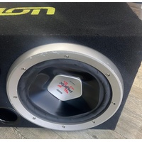 Sony Xplod Dual 12 Inch Subwoofers in Fusion Box with 4 Channel Amp