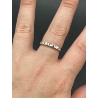 Ladies 18ct White Gold Diamond Band Ring
