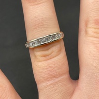 Ladies 18ct White Gold Diamond Band Ring