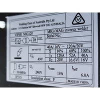 Unimig Viper 120 Synergic MIG Welder