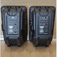 E-Lektron 815.820 Bluetooth PA 2 Way Active Speaker Pair with Stands