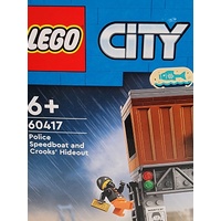 LEGO City Police Speedboat and Crooks Hideout 60417