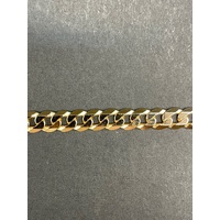 Mens 9ct Yellow Gold Curb Link Bracelet