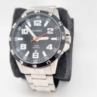 Chisel Mens Stainless Steel Quartz Watch 5829253 100M WR Luminous Dial