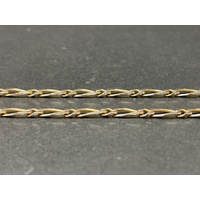 Unisex 9ct Yellow Gold Figaro Link Necklace
