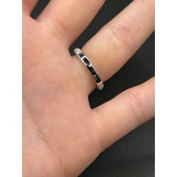 Ladies 925ct Sterling Silver Moissanite Diamond Ring