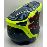 Fox V1 VENZ R22-05 MX Racing Helmet ECE Dark Indigo Size XXL