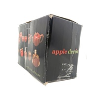 Apple Décor Collection S/3 Canister Set 3 Piece Ceramic Storage Jars