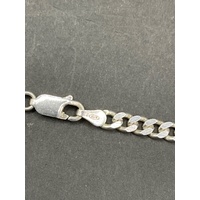 Unisex 925 Sterling Silver Curb Link Necklace