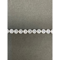Ladies 925 Sterling Silver Tennis Bracelet