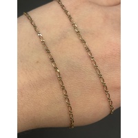Unisex 9ct Yellow Gold Oval Link Necklace