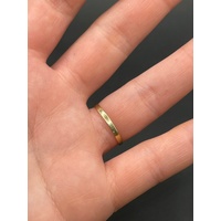 Ladies 9ct Yellow Gold Single Diamond Ring