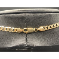 Unisex 9ct Yellow Gold Curb Link Necklace