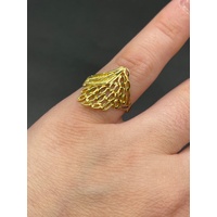 Ladies 18ct Yellow Gold Pattern Ring