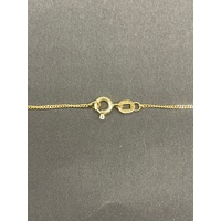 Ladies 9ct Yellow Gold Curb Link Chain & Duck Pendant