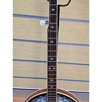 Tennessee 5 String Banjo Bluegrass Style with Extra Remo Head and Banjo Strap