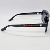 Prada Linea Rossa SPS01X Polarised Sunglasses Black Frame and Dark Grey Lenses
