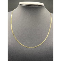 Ladies 18ct Yellow Gold Snake Link Necklace