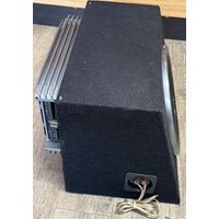Fusion Encounter EN-41400 1400W Amp with 12 Inch Subwoofer in Enclosure Box