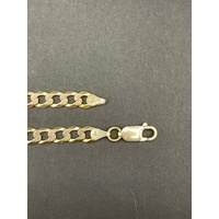 Mens 10ct Yellow Gold Curb Link Necklace
