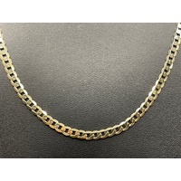 Unisex 9ct Yellow Gold Curb Link Necklace