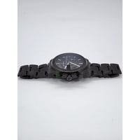 Gucci G-Chrono 101M Mens Chronograph Stainless Steel Swiss Watch Black Bracelet
