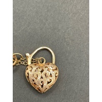 Ladies 9ct Rose Gold Belcher Link Bracelet