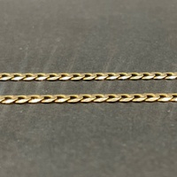 Unisex 9ct Yellow Gold Curb Link Necklace