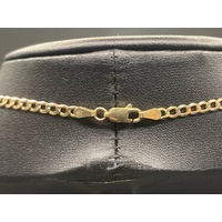 Unisex 10ct Yellow Gold Curb Link Necklace