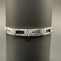 Mens 925 Sterling Silver Fancy Link Bracelet