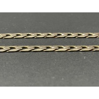 Mens 9ct Yellow Gold Curb Link Necklace