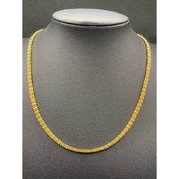 Unisex 22ct Yellow Gold Fancy Link Necklace