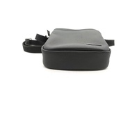 Lacoste Black Side Satchel Bag Adjustable Strap Compact 21x15x5cm