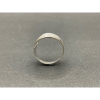 Ladies 9ct White Gold 7 Layer Diamond Ring
