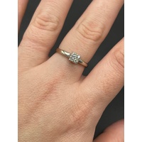 Ladies 14ct White Gold Diamond Ring