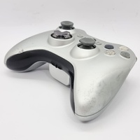 Microsoft Xbox 360 Silver Wireless Controller Model 1403 Special Edition