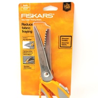 Fiskars Easy Action Pinking Shears Stainless Steel Zigzag Scissors