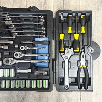 Stanley 176 Pc Mechanics Tool Kit Metric and AF Socket and Ratchet Set