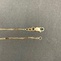 Ladies 9ct Yellow Gold Snake Twist Link Anklet