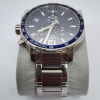 Tissot Quickster Chronograph Mens Watch Blue Dial Silver T095417A