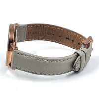 The Horse Classic Ladies Watch Rose Gold Grey Leather Strap Minimalist