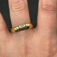 Unisex 18ct Yellow Gold Plain Wedding Band Ring