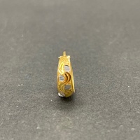 Ladies 22ct Yellow Gold Round Hoop Earrings