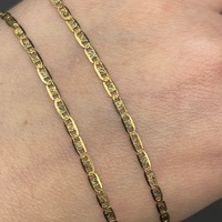 Ladies 18ct Yellow Gold Anchor Link Necklace