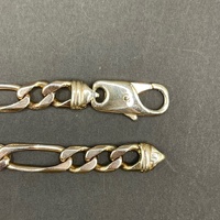 Mens 9ct Yellow Gold Figaro Link Bracelet