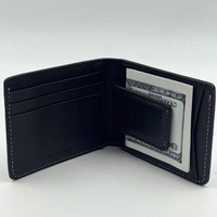 Status Anxiety Mens Leather Bi Fold Genuine Wallet Black with Gift Tin