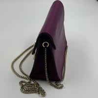 Furla Metropolis Mini Crossbody Bag G6400/B5 Purple Leather Gold Chain Strap