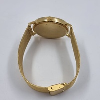 Uncle Jack 40mm Gold Tone Stainless Steel Quartz Mens Dress Watch Mesh Band
